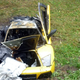 Illustration for article titled Amazing pictures of a wrecked and burnt Russian Lamborghini